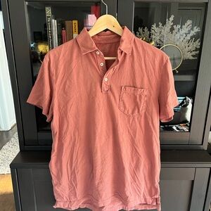 J. Crew Men's Polo Shirt - Coral